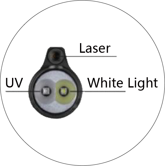 L81R-UV-LASER 1*18650 USB Flashlight