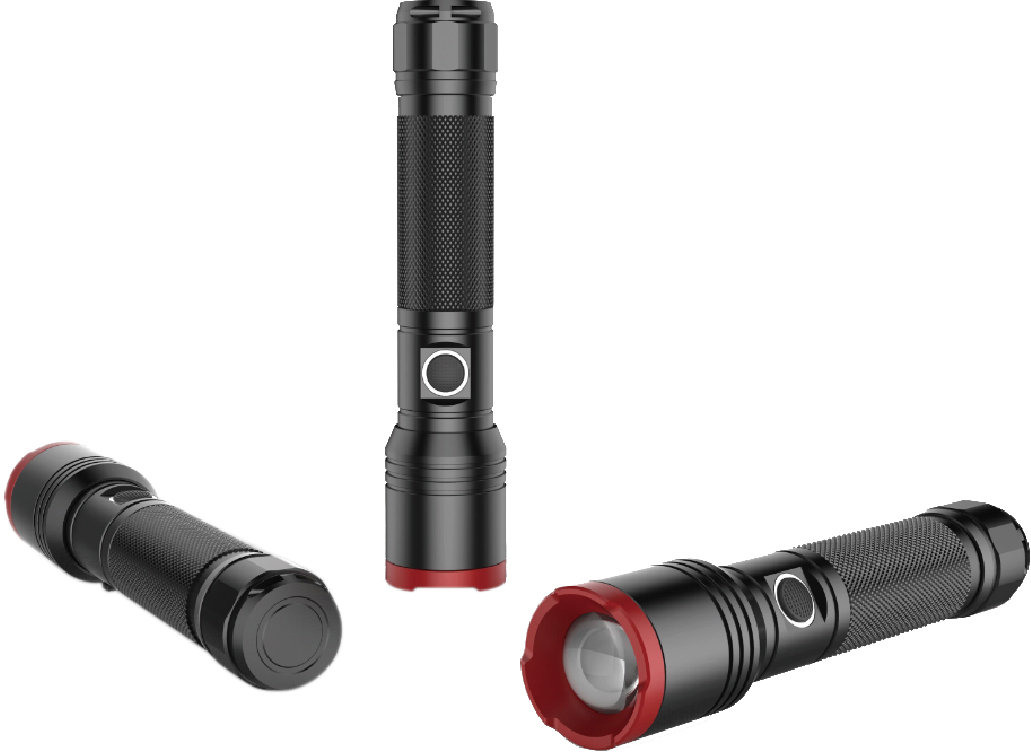 S81RF 1*18650 USB Focus Flashlight