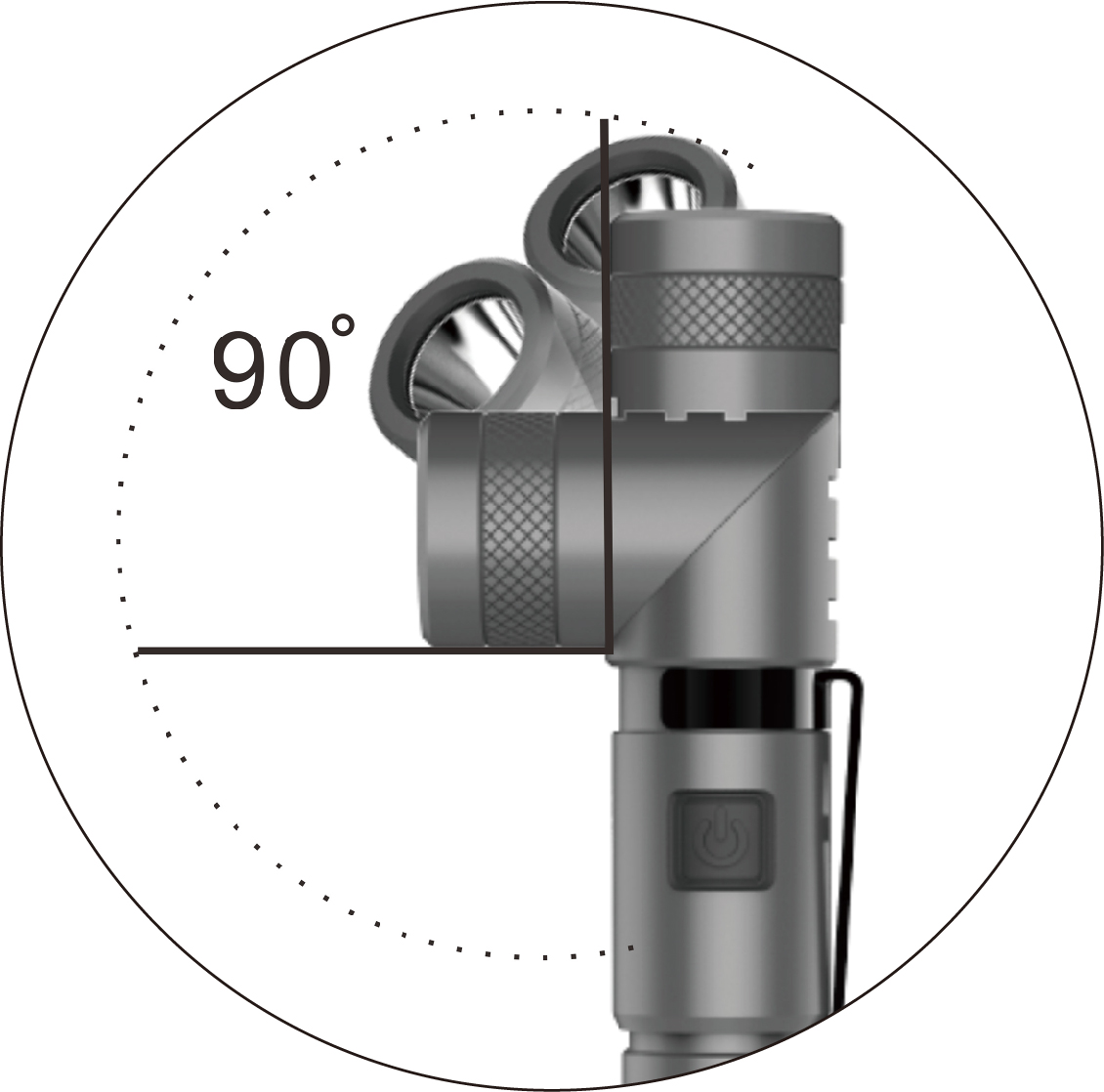 L72H L-torch 2*AAA Flashlight