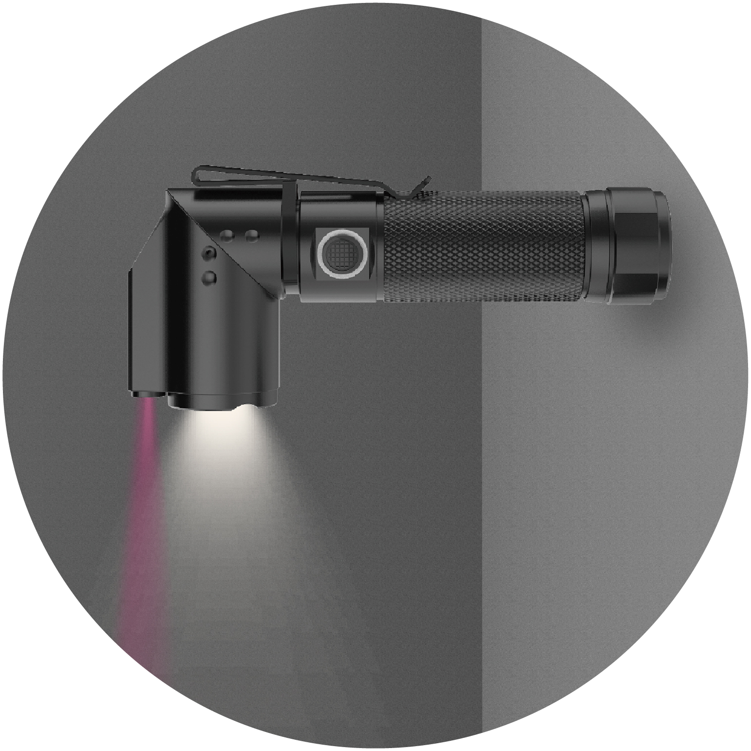 L73-UV-LASER 3*AAA L-torch Flashlight